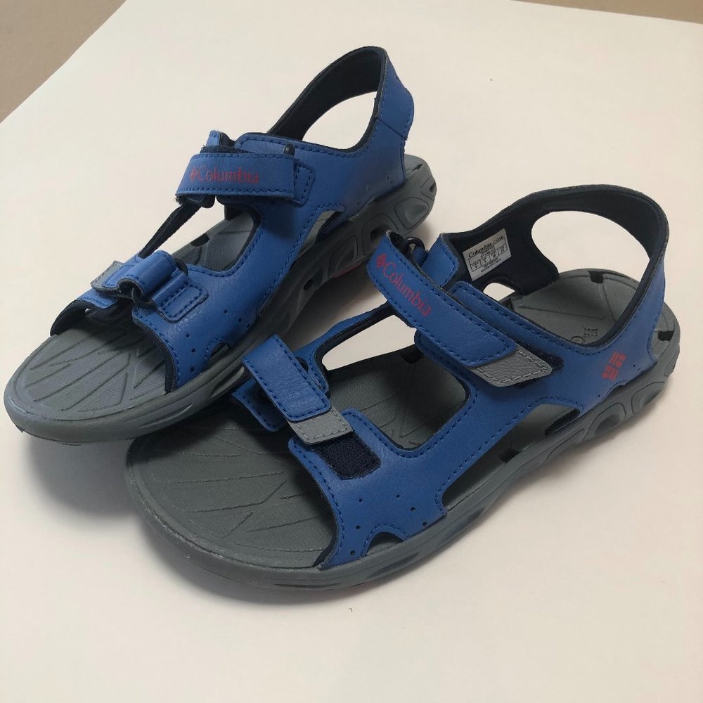 Columbia Mens Hook and Loop Ankle Strap Outdoor Sandals Omni Grip Size 6